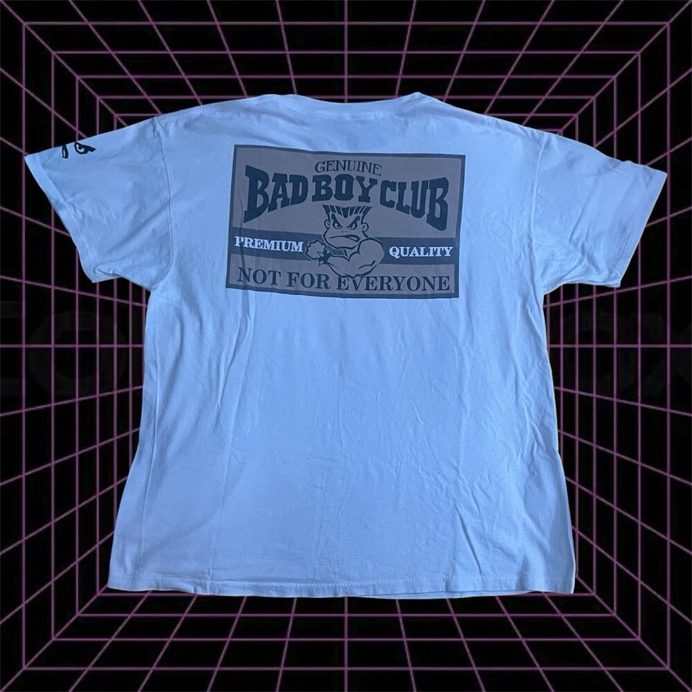 Vintage Bad Boy Club Shirt Men’s X-Large White Single Stitch "Not For Everyone"
